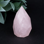 Rose Quartz Faceted Point 150 g 71x39mm - InnerVision Crystals