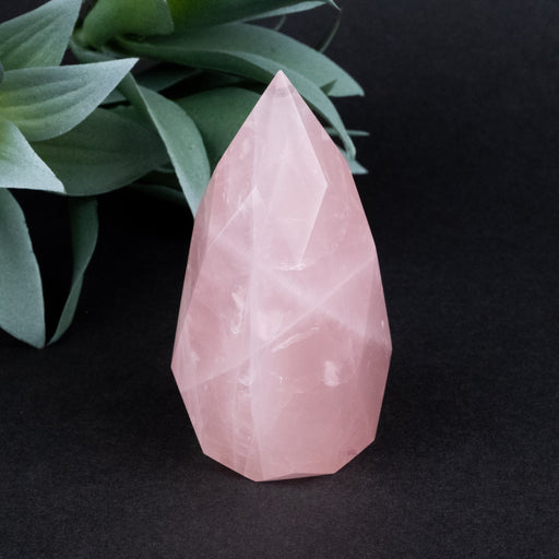 Rose Quartz Faceted Point 151 g 75x37mm - InnerVision Crystals