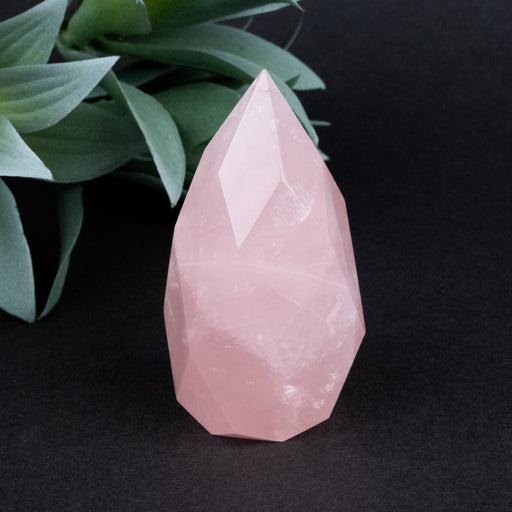 Rose Quartz Faceted Point 151 g 75x37mm - InnerVision Crystals