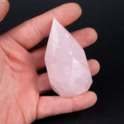 Rose Quartz Faceted Point 152 g 73x38mm - InnerVision Crystals