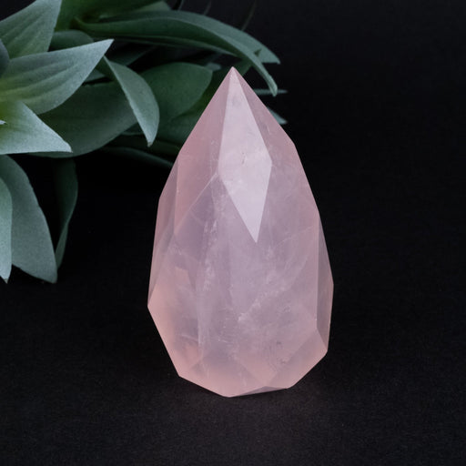 Rose Quartz Faceted Point 153 g 73x39 - InnerVision Crystals