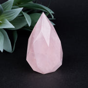 Rose Quartz Faceted Point 154 g 70x40mm - InnerVision Crystals