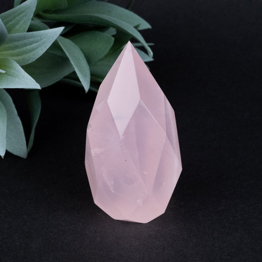 Rose Quartz Faceted Point 154 g 75x37mm - InnerVision Crystals
