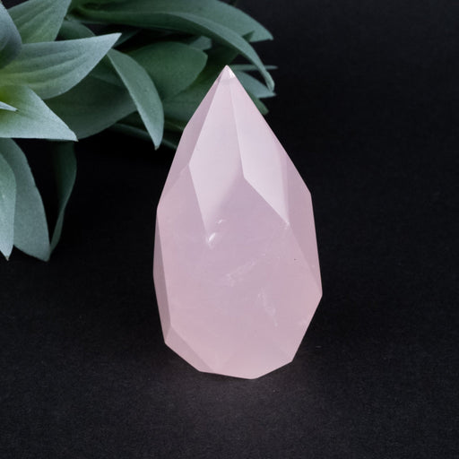 Rose Quartz Faceted Point 154 g 75x37mm - InnerVision Crystals
