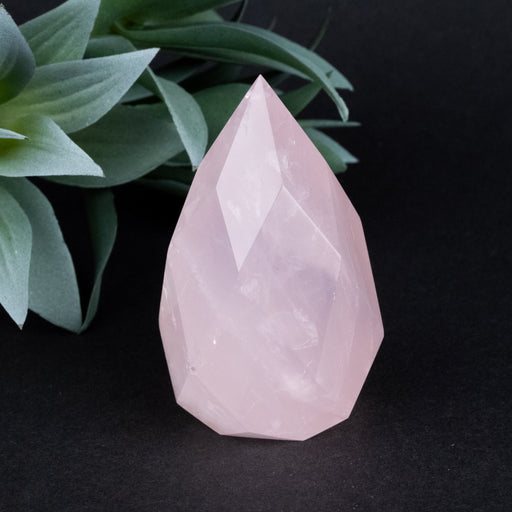 Rose Quartz Faceted Point 157 g 69x40mm - InnerVision Crystals