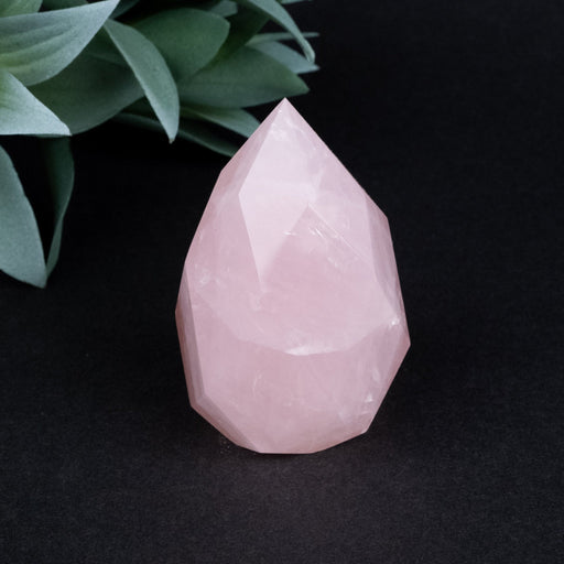 Rose Quartz Faceted Point 158 g 67x40mm - InnerVision Crystals