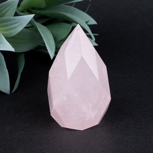 Rose Quartz Faceted Point 161 g 71x39mm - InnerVision Crystals