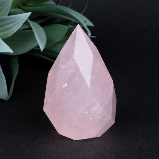 Rose Quartz Faceted Point 163 g 69x42mm - InnerVision Crystals