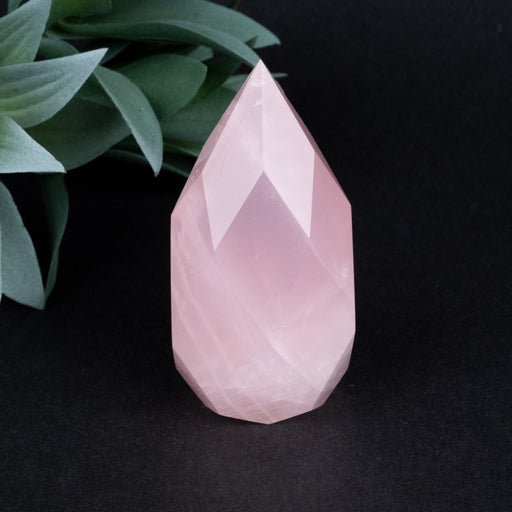 Rose Quartz Faceted Point 169 g 78x39mm - InnerVision Crystals