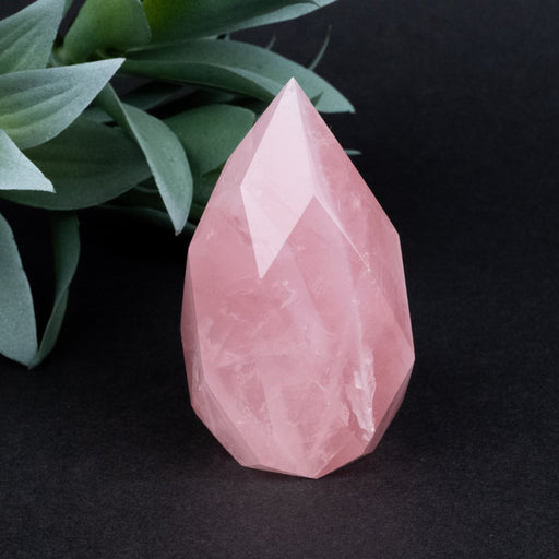 Rose Quartz Faceted Point 170 g 73x40mm - InnerVision Crystals