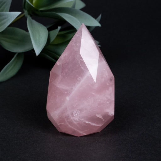 Rose Quartz Faceted Point 173 g 70x43mm - InnerVision Crystals