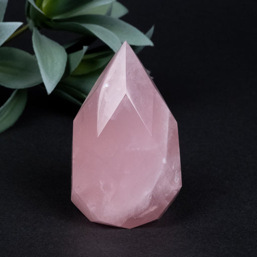Rose Quartz Faceted Point 173 g 70x43mm - InnerVision Crystals