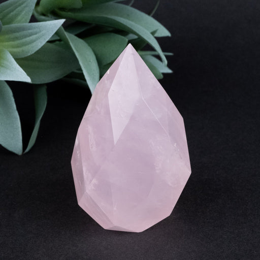 Rose Quartz Faceted Point 175 g 72x43mm - InnerVision Crystals