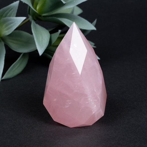 Rose Quartz Faceted Point 178 g 74x42mm - InnerVision Crystals