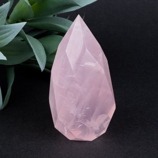 Rose Quartz Faceted Point 184 g 81x39mm - InnerVision Crystals