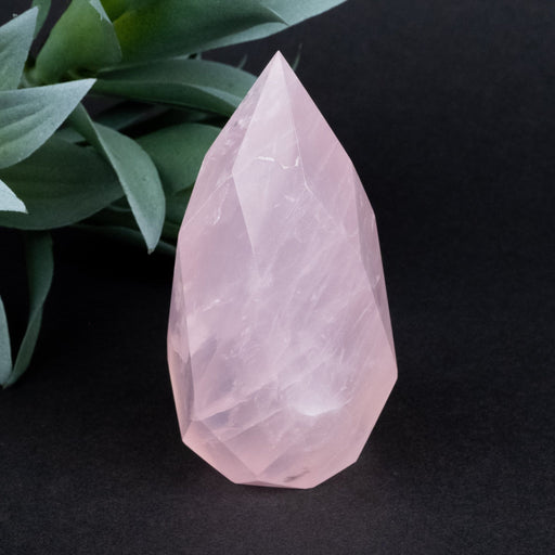 Rose Quartz Faceted Point 184 g 81x39mm - InnerVision Crystals