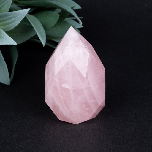Rose Quartz Faceted Point 187 g 69x43mm - InnerVision Crystals