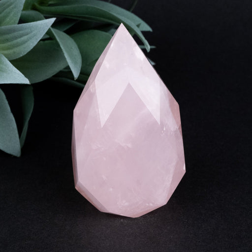 Rose Quartz Faceted Point 188 g 76x43mm - InnerVision Crystals