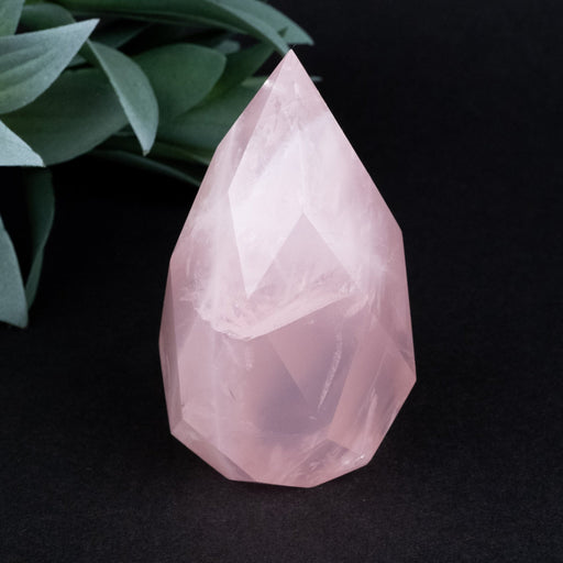 Rose Quartz Faceted Point 188 g 76x43mm - InnerVision Crystals