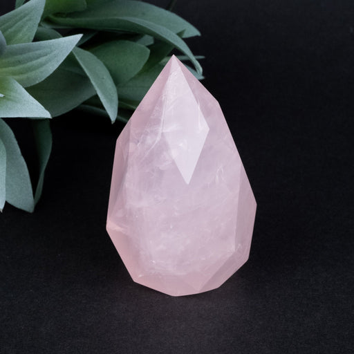 Rose Quartz Faceted Point 199 g 77x42mm - InnerVision Crystals