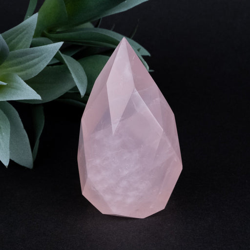 Rose Quartz Faceted Point 204 g 78x43mm - InnerVision Crystals