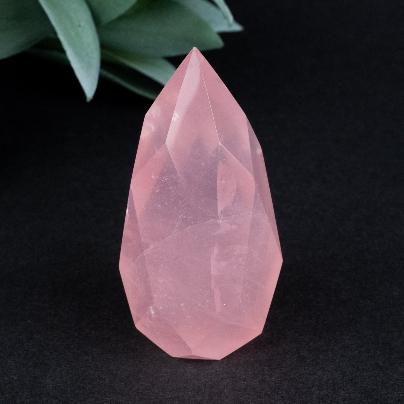 Rose Quartz Faceted Point 66 g 59x27mm - InnerVision Crystals