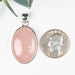 Rose Quartz Pendant 12.05 g 42x22mm .925 Silver - InnerVision Crystals