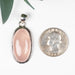 Rose Quartz Pendant 9.50 g 42x18mm .925 Silver - InnerVision Crystals