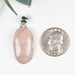 Rose Quartz Pendant 9.89 g 41x18mm .925 Silver - InnerVision Crystals