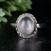 Rose Quartz Ring 11x8mm size 10 - InnerVision Crystals