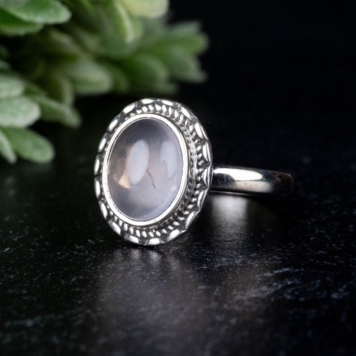 Rose Quartz Ring 11x8mm size 8 - InnerVision Crystals
