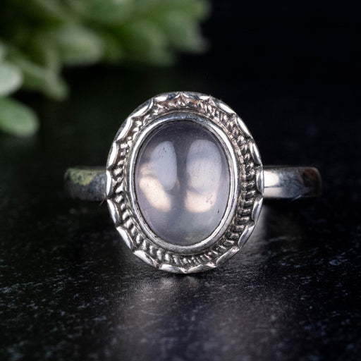 Rose Quartz Ring 11x9mm size 10 - InnerVision Crystals