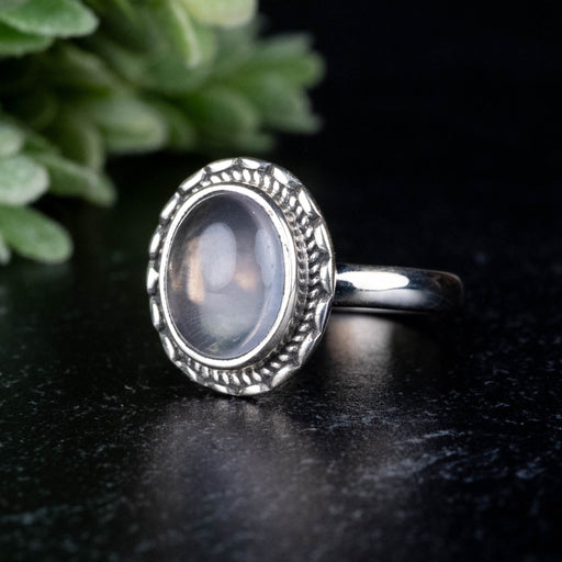 Rose Quartz Ring 11x9mm size 8 - InnerVision Crystals