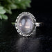 Rose Quartz Ring 11x9mm size 9 - InnerVision Crystals