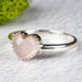 Rose Quartz Ring 7mm Size 11 .925 Silver - InnerVision Crystals