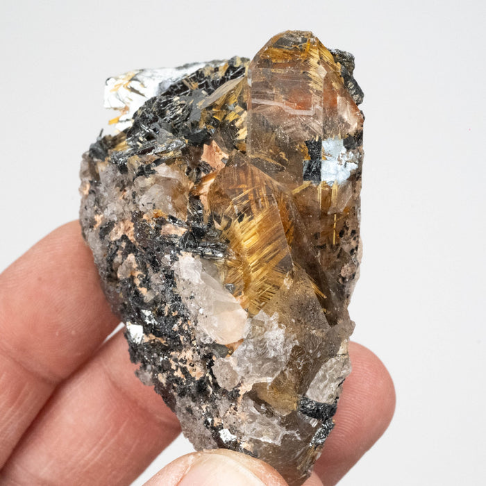 Rutile in Quartz 125 g 64x56mm - InnerVision Crystals
