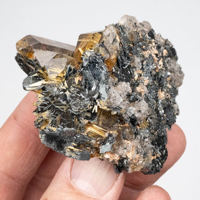 Rutile in Quartz 125 g 64x56mm - InnerVision Crystals