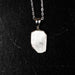 Satin Spar - Selenite Pendant 18mm + 18" Adjustable Chain .925 Silver - InnerVision Crystals