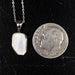 Satin Spar - Selenite Pendant 18mm + 18" Adjustable Chain .925 Silver - InnerVision Crystals