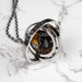 Sericho Pallasite Meteorite Pendant 42mm Titanium Steel w/ 24" Chain - InnerVision Crystals