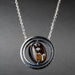 Sericho Pallasite Meteorite Pendant 42mm Titanium Steel w/ 24" Chain - InnerVision Crystals
