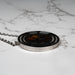 Sericho Pallasite Meteorite Pendant 42mm Titanium Steel w/ 24" Chain - InnerVision Crystals
