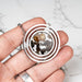 Sericho Pallasite Meteorite Pendant 42mm Titanium Steel w/ 24" Chain - InnerVision Crystals
