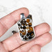 Sericho Pallasite Meteorite Pendant 45x25mm .925 Silver - InnerVision Crystals