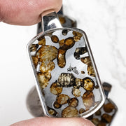 Sericho Pallasite Meteorite Pendant 45x25mm .925 Silver PRE-ORDER - InnerVision Crystals