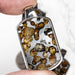 Sericho Pallasite Meteorite Pendant 45x25mm .925 Silver - InnerVision Crystals