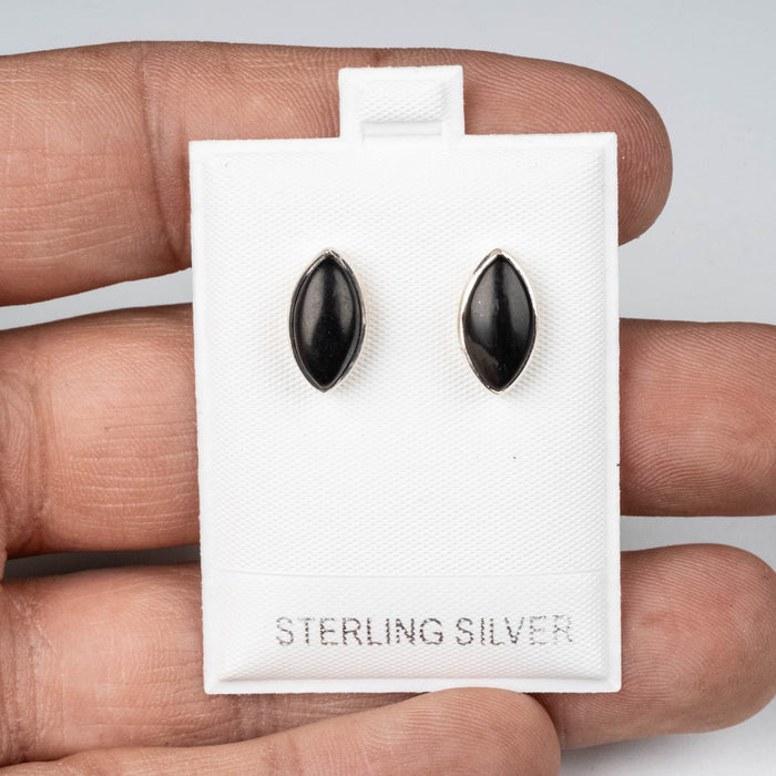 Shungite Earrings .925 Silver - Choose Shape - InnerVision Crystals