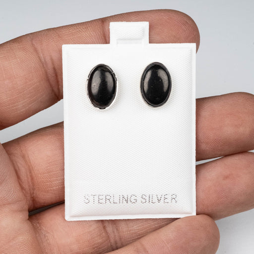 Shungite Earrings .925 Silver - Choose Shape - InnerVision Crystals