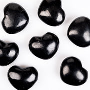 Shungite Heart 35x30mm - InnerVision Crystals