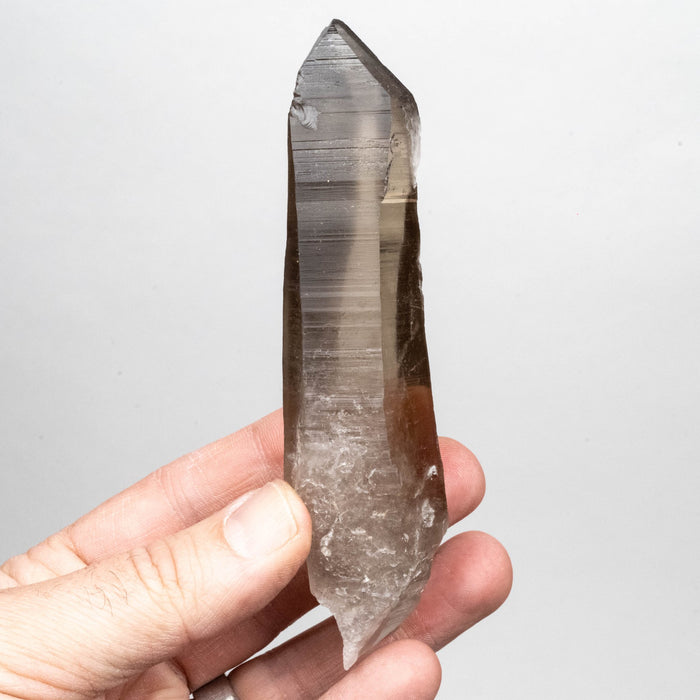 Smoky Lemurian Seed Crystal 128 g 126x31mm - InnerVision Crystals